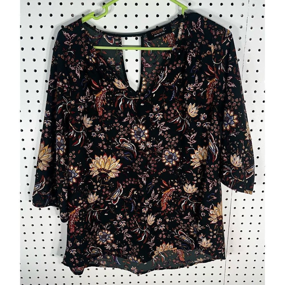 Renee C. Paisley print top